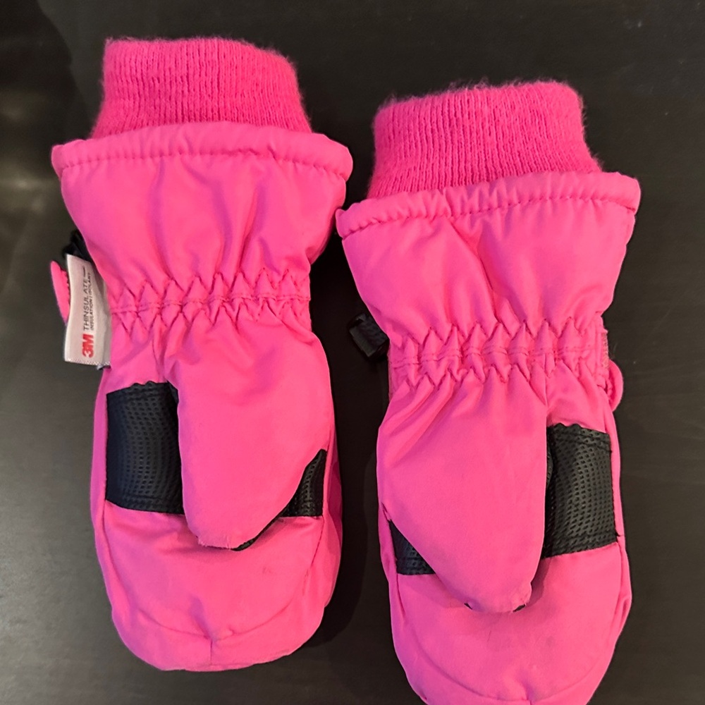 3M Thinsulate Pink Kids Mittens